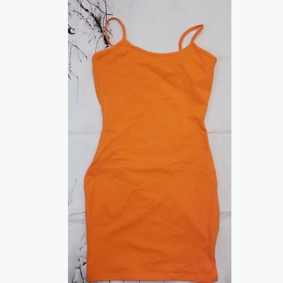 New🧡 FashionNova Neon Orange Dress 🧡 - Picture 5 of 7